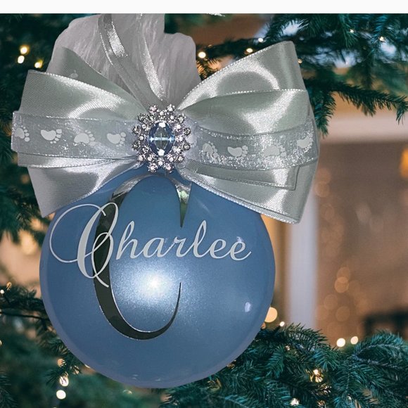 Baby Ornament Christmas Tree Ornament, New Baby Keepsake Gift, Personalized Gift - Picture 7 of 12